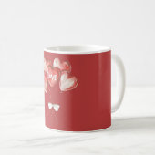 Mug Ballons d'amour à coeur rouge (Devant droit)