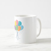 Mug Ballons d'anniversaire (Devant droit)