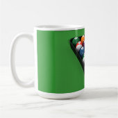 Mug Ballons de billard sur Green Fet : (Gauche)