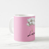 Mug Ballons de Coeur Blanc Rose Aimer (Devant gauche)
