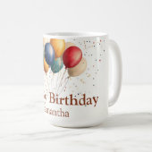 Mug Ballons de fête colorés avec Confetti (Devant droit)