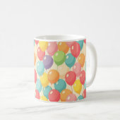 Mug Ballons de fête de différentes couleurs (Devant droit)