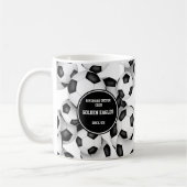 Mug ballons de football motif coach cadeau avec nom pe (Gauche)
