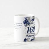 Mug Ballons de la marine de grand-fils 16e anniversair (Devant droit)