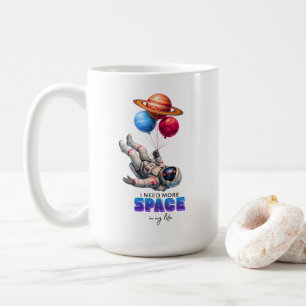 Mug Ballons de planète d'astronaute drôle - J'ai besoi