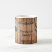 Mug Ballons de retraite rustiques joyeux (Centre)