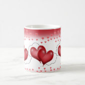 Mug Ballons en forme de cœur avec de petits cœurs (Centre)
