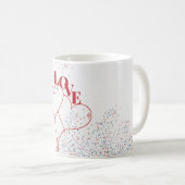Mug Ballons en forme de cœur d'amour (Devant droit)