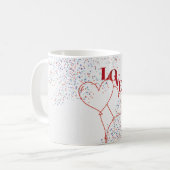 Mug Ballons en forme de cœur d'amour (Devant gauche)