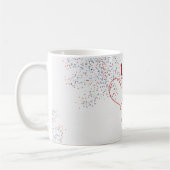 Mug Ballons en forme de cœur d'amour (Gauche)