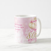 Mug Ballons glamour 80e anniversaire (Devant droit)