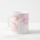 Mug Ballons glamour 80e anniversaire (Devant gauche)