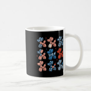 Mug Ballons Patriotique Cute Chien 4 juillet Américain