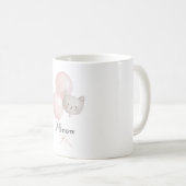 Mug Ballons Rose Pâle Chat Miaou (Devant droit)