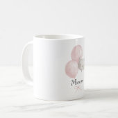 Mug Ballons Rose Pâle Chat Miaou (Devant gauche)