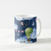 Mug Ballons Whimsical : Motif de nuage d'aquarelle (Devant droit)