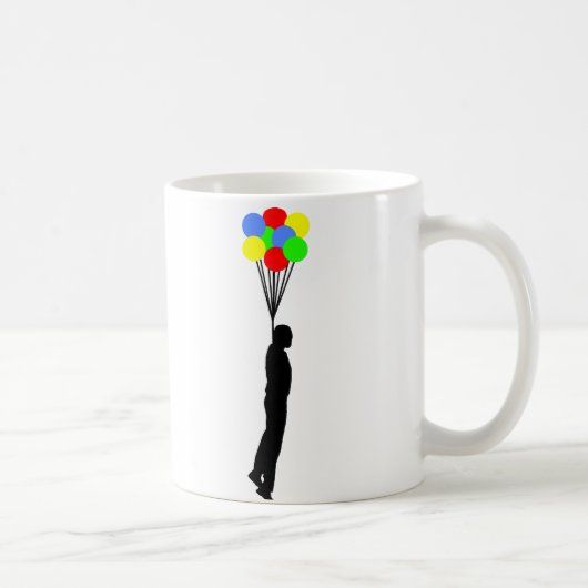 Mug Balloon accrochant la boue drôle (Droite)