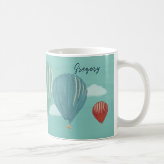 Mug Balloons à air chaud peint Personnalisé (Droite)