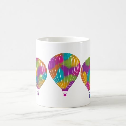 Mug Balloons à air chaud peints en arc-en-ciel personn (Centre)