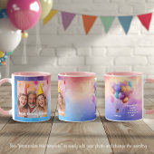 Mug Balloons de Message de Fête d'Anniversaire de Gran