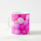 Mug Balloons Roses Festive Design Arrière - plan. (Devant gauche)