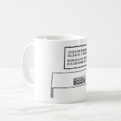 Mug Ballot vrai dans l'ASCII codée en binaire (Devant gauche)