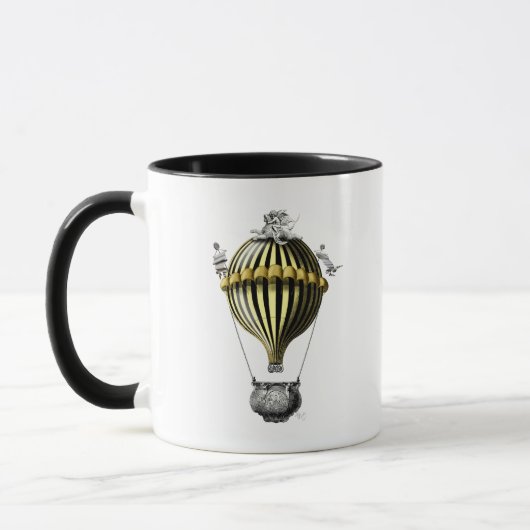 Mug Ballotte baroque Noir Jaune (Gauche)