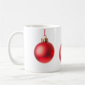 Mug Balls de Noël rouge photo (Gauche)