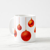 Mug Balls de Noël rouge photo (Devant gauche)