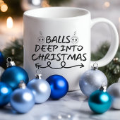 Mug Balls Profondément Dans Noël Drôle | Musique sarca