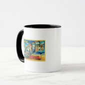 Mug Balnéaire, Oregon - Grandes Scènes Lettre (Devant gauche)