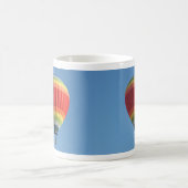 Mug Baloon d'air chaud d'arc-en-ciel (Centre)