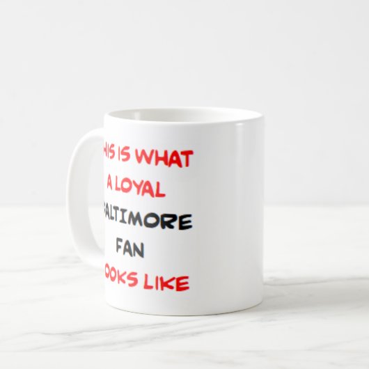 Mug baltimore fan, loyal (Devant gauche)