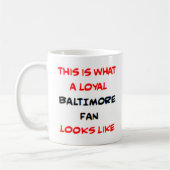 Mug baltimore fan, loyal (Gauche)