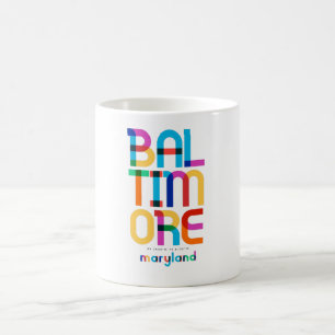 Mug Baltimore Maryland Mid Century, Pop Art,