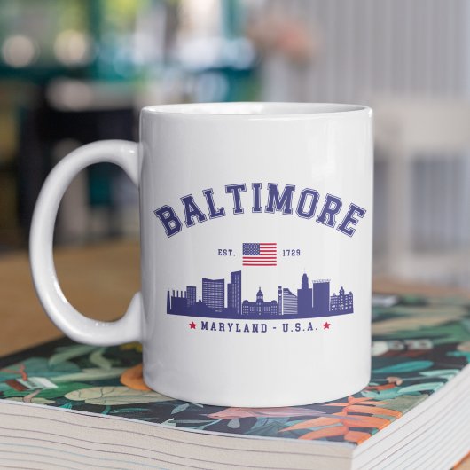 Mug Baltimore Maryland Modern Skyline city