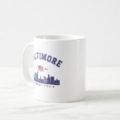 Mug Baltimore Maryland Modern Skyline city (Devant gauche)
