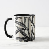 Mug Bamboo Jungle Hawaiian Stripe - Noir et Taupe (Gauche)