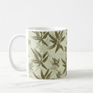 Mug Bamboo on Beige Sheers - Seamless surface