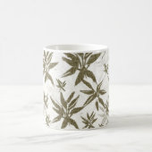 Mug Bamboo on White Sheers - Seamless surface (Centre)