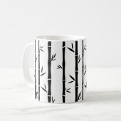 Mug Bambou noir et blanc personnalisé (Devant gauche)