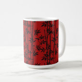 Mug Bambou rouge et noir (Devant droit)