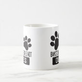 Mug Ban Stupid People Not Dogs, citations drôles amour (Centre)