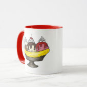 Mug Banana Split Ice Cream Shoppe dimanche (Devant gauche)