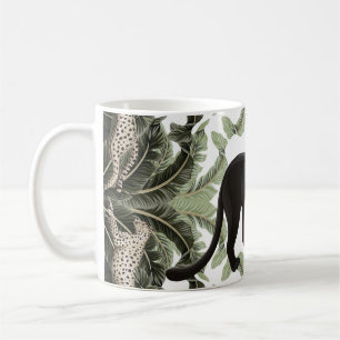 Mug Banana Tree Cheetah Motif tropical