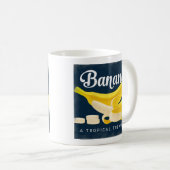Mug Banana Vintage Fruit Étiquette Retro (Devant droit)