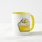 Mug Banane Creme Pie Slice Dessert Baking Yellow (Devant droit)