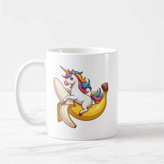 Mug banane de licorne (Gauche)