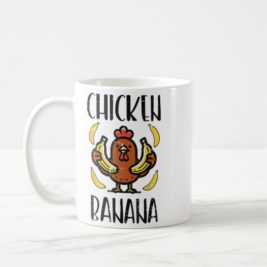 Mug Banane de poulet mignonne Chanson Danse Fruit Enfa (Gauche)