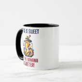Mug Banane détective dans le manteau de tranchée solut (Devant gauche)